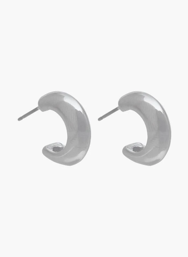 Flora Bella By Shoexpress Metallic Earrings With Pushback Closure - Set Of 3
